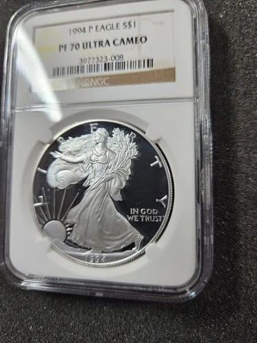 🌟 1994-P American Eagle 1 oz .999 Silver Proof Coin NGC PF70 UCAM VINTAGE KEY