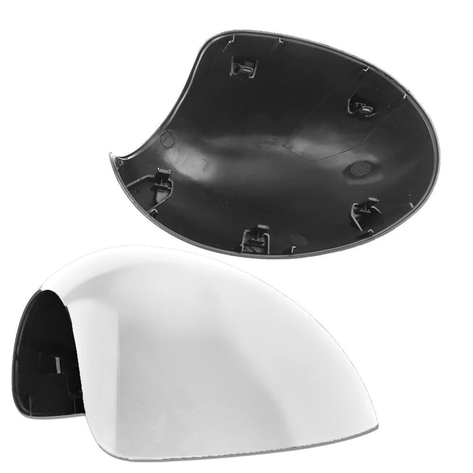 2X Cubierta de espejo de puerta blanca brillante para BMW Mini R55 R56 R57 R58 R59 R61 2007-2013 Foto 4 de 4