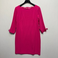 NWT Talbots Women 3/4 Sleeve Shift Dress Size 14 Pink D074 -3