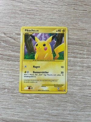Pokemon Pikachu Holo 112/111 Secret Rare Platin - Aufstieg der Rivalen 2009
