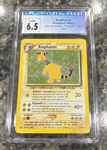 Ampharos (Unlimited) graded CGC 6.5 for sale on eBay