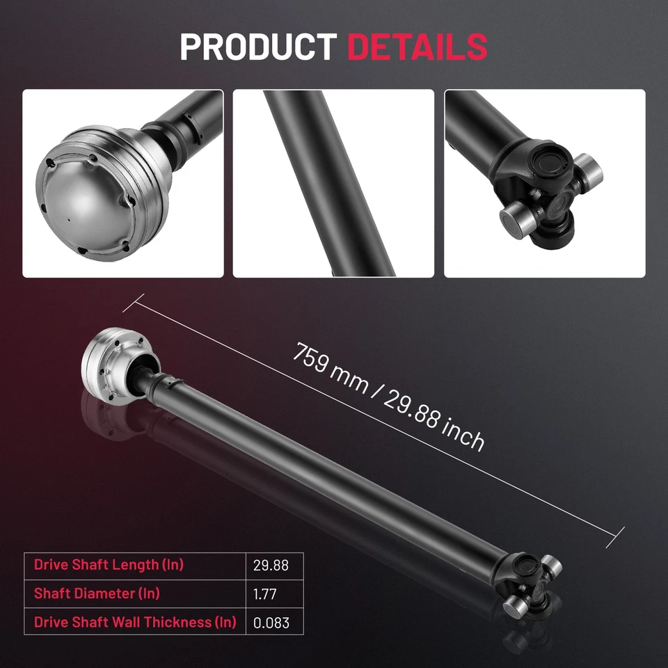 Front Drive Shaft Prop For 1998 1999 2000 2001 Mazda B3000 3.0L V6 F77A4376BB - Image 3 of 4