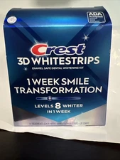 CREST 3D WHITESTRIPS 1 Week Transformation LEVEL 8-- 28 STRIPS EXP: 2027