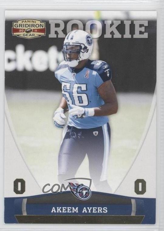 2011 Panini Gridiron Gear Rookie Gold O's 83/100 Akeem Ayers #154 Rookie RC 0a1