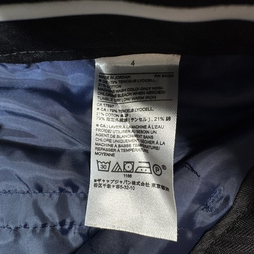 Banana Republic gerade Hose marineblau Damengröße 4 hoher Bund neu mit Etikett - Bild 6 von 9