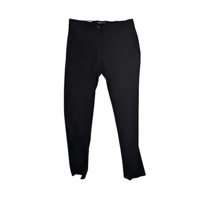 LINDBERGH WHITE Slim Fit Cropped Length Superflex Pants Mens Size S 32 x28 Black