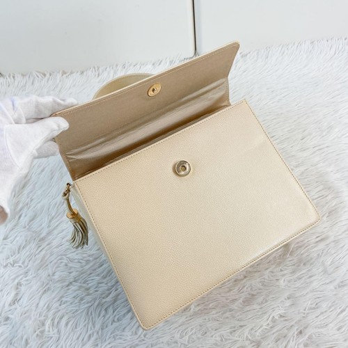 Auténtico bolso bandolera de cuero marfil Valentino Garavani de 2 vías - Imagen 6 de 10