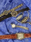 Vintage Watch Lot Of Six, Movado, Mens / Ladies Bulova, Benrus, Seiko, For Parts