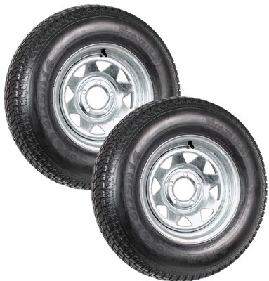 2-Pack Trailer Tire Galvanized Rim ST215/75D14 LRC 5 Lug on 4.5 Wheel