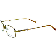 Safilo Elasta 4814 Womens Metal Eyeglass Frame 0NMC Gold Polished 51-16 Italy