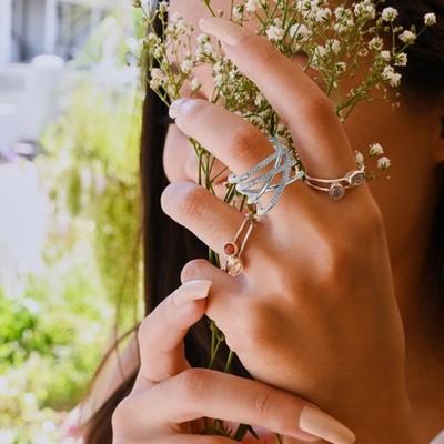  Öffnungsring gekreuzte Linien Ring Chic Fingerring Knuckle Ring Geschenk für