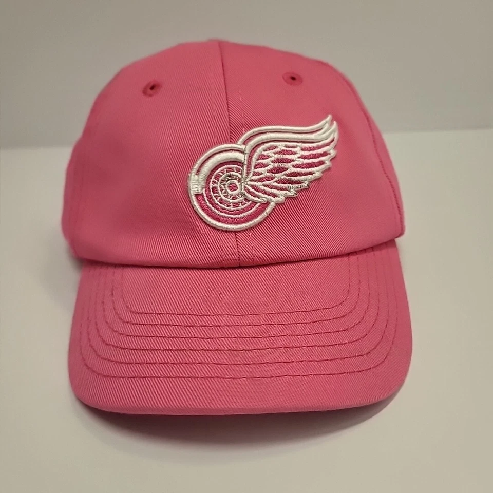 Chapéu infantil Detroit Red Wings Reebok rosa 2-4T Reebok face off headwear NHL - Imagem 2 de 4
