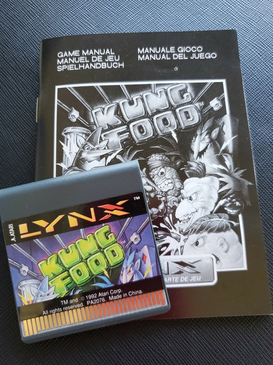 KUNG FOOD Atari Lynx NEW CARTRIDGE AND MANUAL NO BOX | eBay