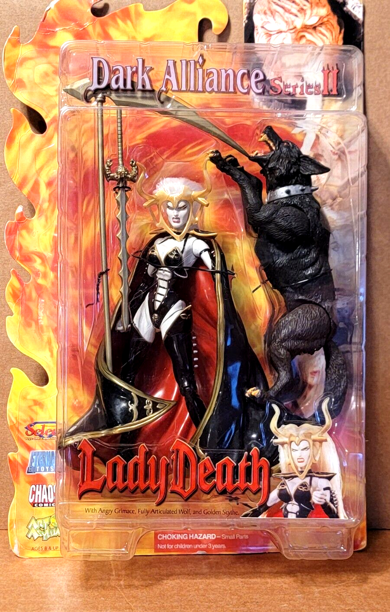 Dark Alliance Series II LADY DEATH with WOLF Action Figure Dark Alliance Series II LADY DEATH with WOLF Action Figure
