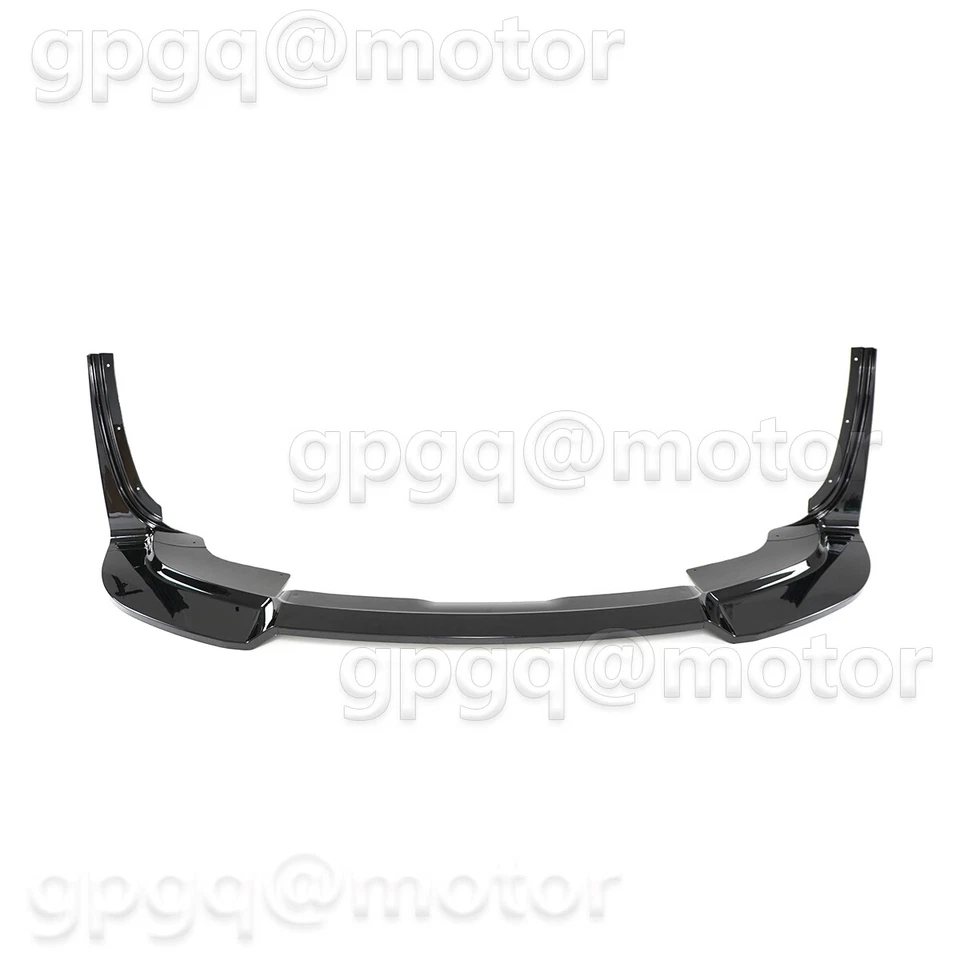 Labio de parachoques delantero negro brillante con ala para Jeep Grand Cherokee SRT/SRT8 12-16 V2 Foto 2 de 4