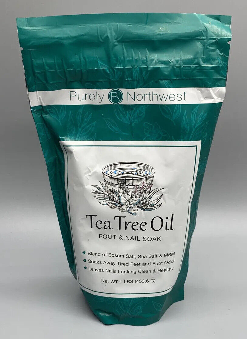 Purely Northwest-Tea Tree Oil, Peppermint, MSM & Epsom Salt Foot & Nail Soak