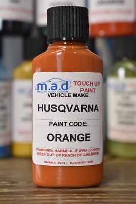 Husqvarna Orange Touch Up Paint 30ML Rasenmäher Druck Ride Auf Ausrüstung Set
