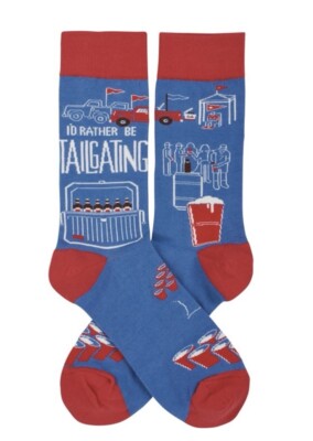 New  I d Rather Be Tailgating  Funny Socks Unisex One Size 