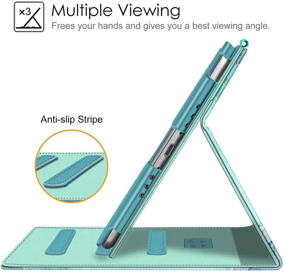 Case for iPad Mini 5 2019 / iPad Mini 4 7.9'' Smart Folio Stand Cover w/Pocket - Image 4 of 4