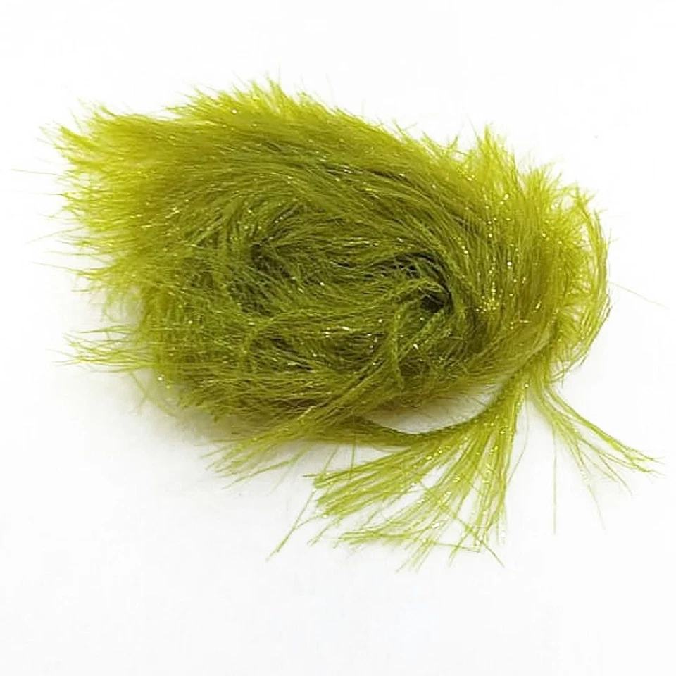 Hareline Grande Krystal Hackle Mosca Atado Sintético 28 Colores Cuerpo Ala Camarones Foto 3 de 4