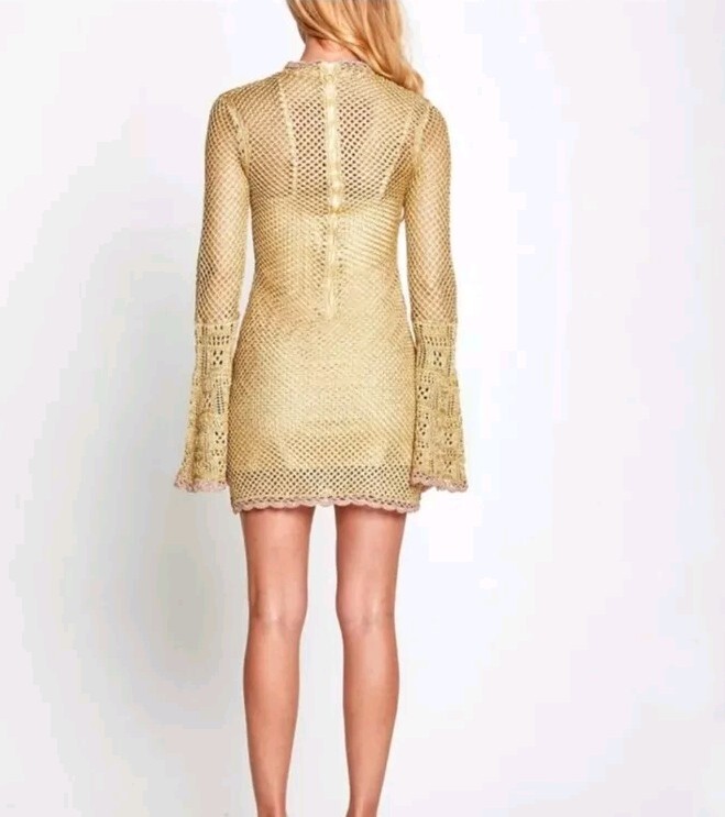 alice mccall crochet dress alice McCALL BNWT TEA ROSE SALTY KISSES MIDI DRESS - SIZE 8 AU/4 US (RRP $550)