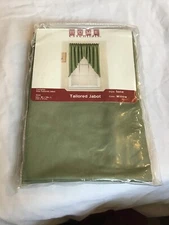 Home Essentials - 1 Tailored Jabot - Solid - Willow - 66”Wx38”L