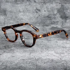 Johnny Depp Acetate Eyeglass Frame Full-rim Spectacles Brand Glasses 46 24-145mm