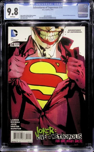 Adventures of Superman #14 Jock Joker Cover CGC 9.8 #4014838002