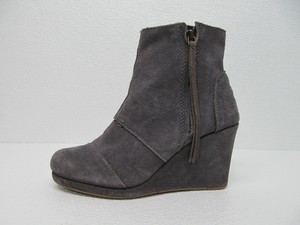 toms desert wedge bootie black