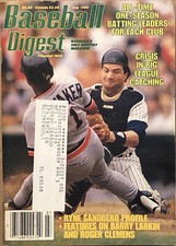 Baseball Digest Jul 1990 Ryne Sandberg Roger Clemens Barry Larkin ML C Crisis