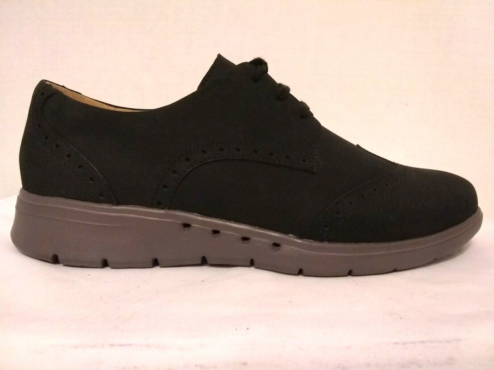 SAOLA Oxford donna CLARKS Artisan non strutturate HINTON punta ad ala nere taglia 9 5 M f554