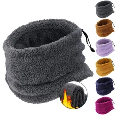Fleece Neck Warmer Gaiter Scarf for Winter Cold Weather Windproof Ski Face Mask