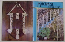 Macrame Patterns A La Mode Instructions Plant Hangers 1978 Hammock Wine Bucket