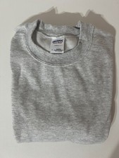 GILDAN 18000 Unisex Size S Pullover Heavy Blend Crewneck Sweatshirt - Ash