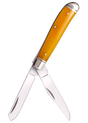 Taschenmesser Mini Trapper, gelber Knochen-Griff, Cold Steel