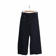 DSCP Quarterdeck 1940s Vintage Size 32 Navy Sailor Flap Front Lace Back Pants