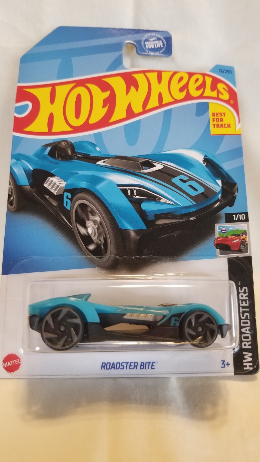 Hot Wheels Roadster Bite HW Roadsters Blue Mattel #12/250 NIB!