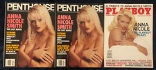ANNA NICOLE SMITH PENTHOUSE + PLAYBOY LOT OF 3!
