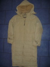 schöne warme Damen Winterjacke mit Kapuze Mantel Parka beige Gr. M 38 SOCCX