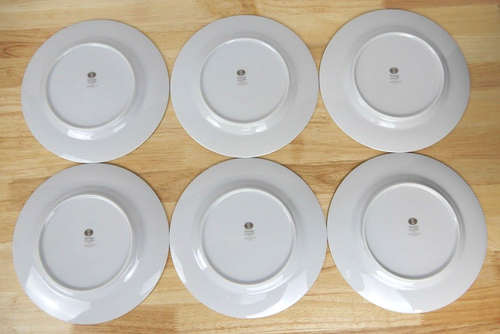 Sango Sheffield Salad Plates 7 3/4" Platinum Rim and Inner lining #3725 Set of 6 - Picture 3 of 6