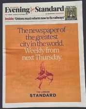 Evening Standard Final Last Edition Dubois AJ Big Fight Diary Zeitung 2024