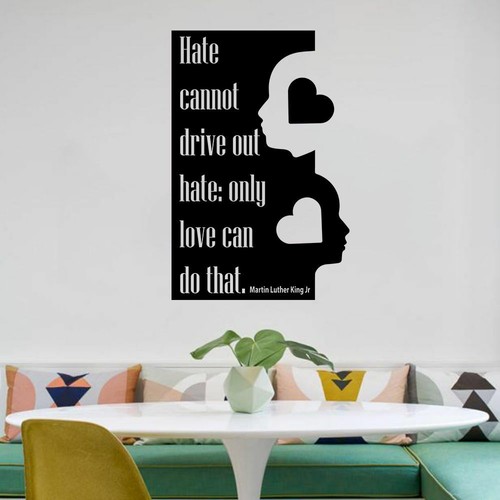 Only Love Can Life Inspiration Quotes Vinyl Wall Art Stickers Home Room Decals - Picture 3 of 5