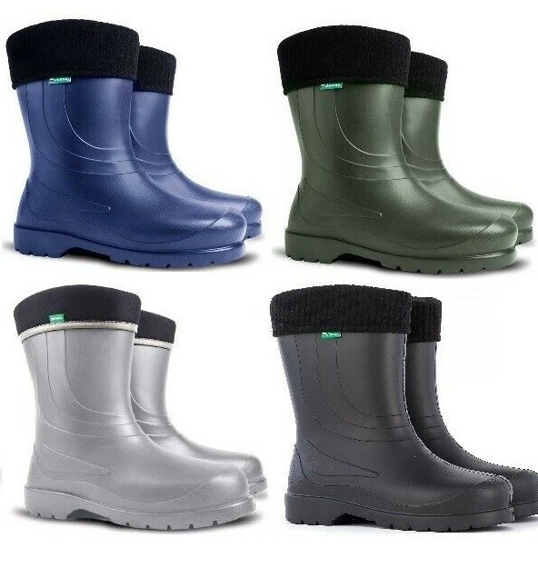 DEMAR federleichte EVA Gummistiefel gefüttert Regenstiefel Thermostiefel LAURA