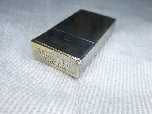 Caja de cuchillas de afeitar Gillette vintage, estuche. Aduanas de Estados Unidos ¡IMPUESTO incluido! - Imagen 1 de 5