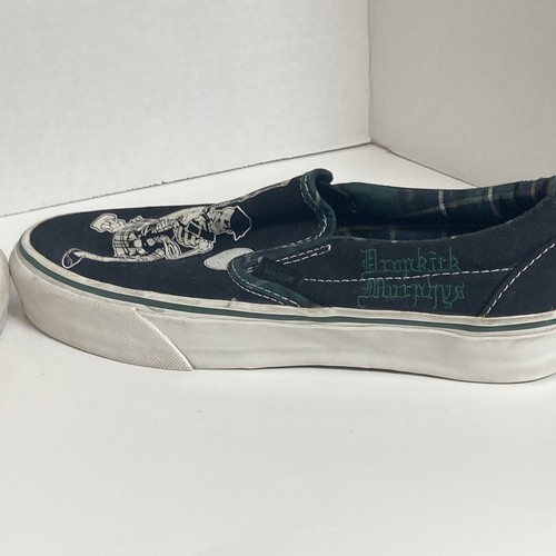 Mens SZ 6 Dropkick Murphy Vans Skater Shoes Off-the-wall SZ 7.5  Womens - Picture 7 of 11