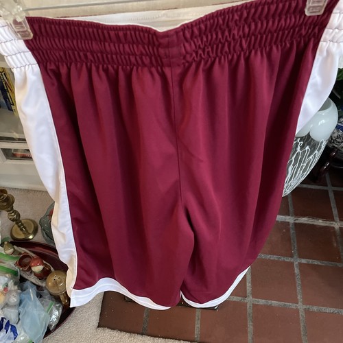 Nike Men’s 11” Varsity Basketball Shorts 639400-612 Burgundy/White Sz L NWOT - Picture 2 of 7