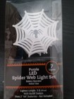 Halloween purple LED spider web light set 7 lights brand new — photo 6