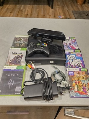 Microsoft XBox 360 S Slim Model 1439 250GB Console System Bundle 6 Games Tested