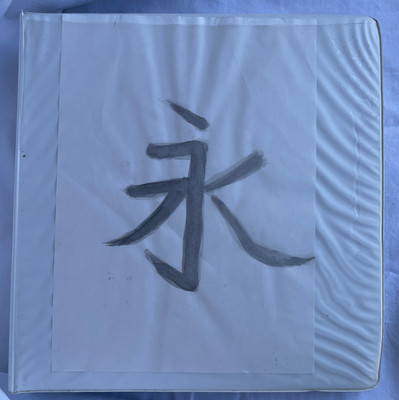 Chinese Calligraphy Instructional Binder Sumi-e Brush Strokes Kanji Symbols Art