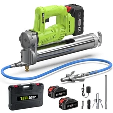 Grease Gun: Electric Battery Powered Grease Gun with 2 * 4.0Ah Batteries and ...